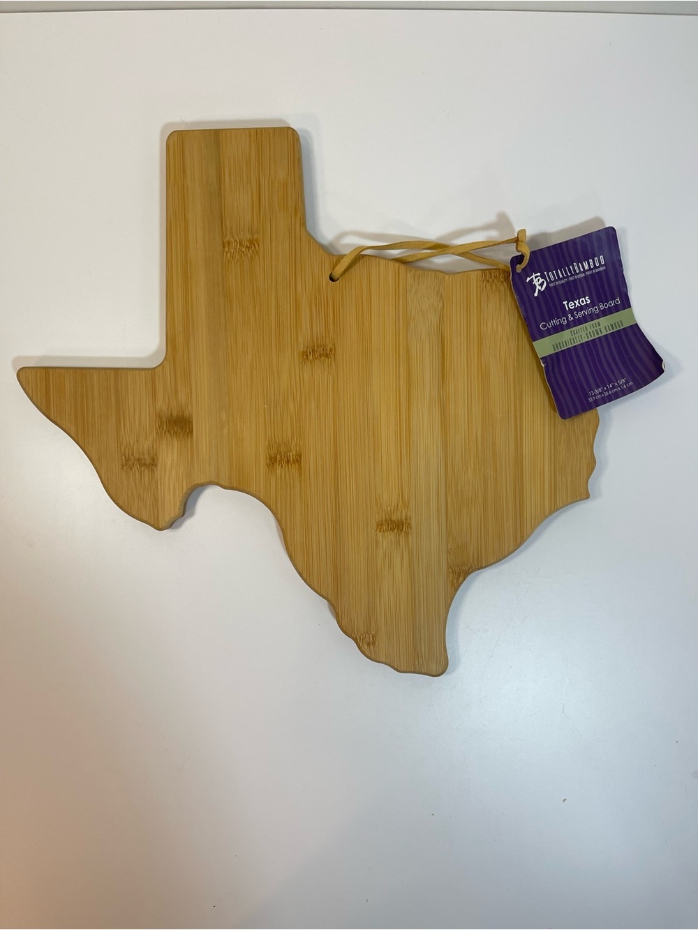 Totally Bamboo Texas Shaped Serving and Cutting Board Charcuterie NEW 2019